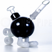 Black Ticking bomba Dabbing Oil Rig para fumar (ES-GB-165)